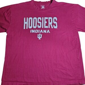 Indiana‎ Hoosiers T-Shirt Pro Edge NCAA Mens XL College Graphic Tee red
